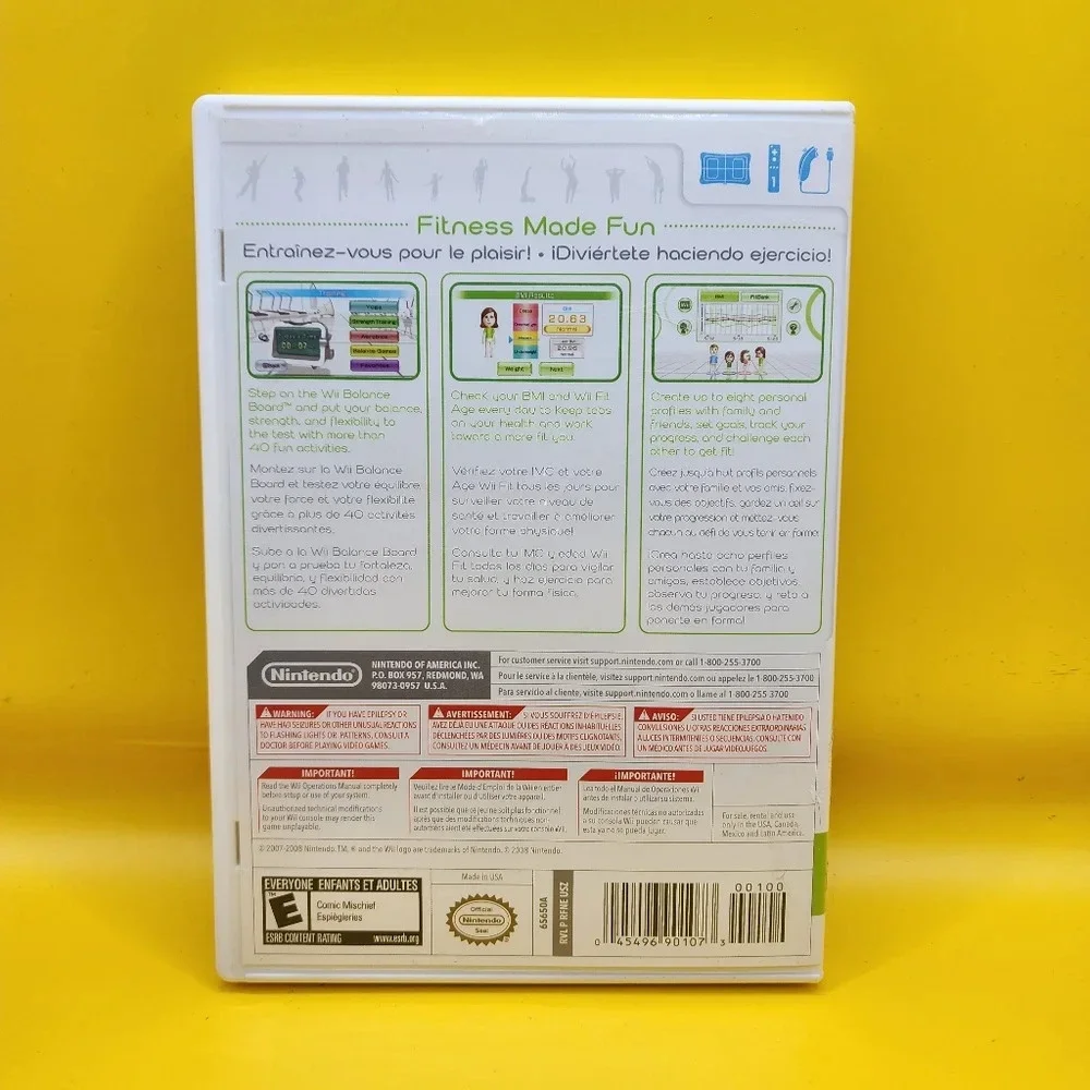 Nintendo Wii Fit Video Game with Manual 2008